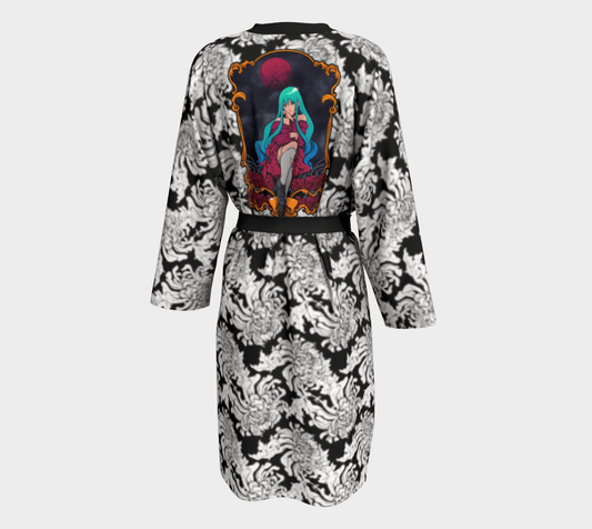 Crimson Duality Peignoir - Skull Crushed Clothing