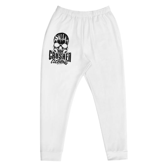 CRUSHED White Men's Skull Design Sweatpants - Skull Crushed Clothing