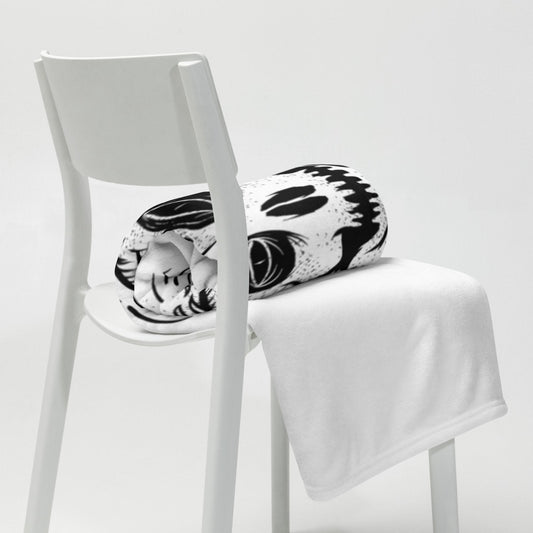 Death Is Your Fate Throw Blanket - Skull Crushed Clothing
