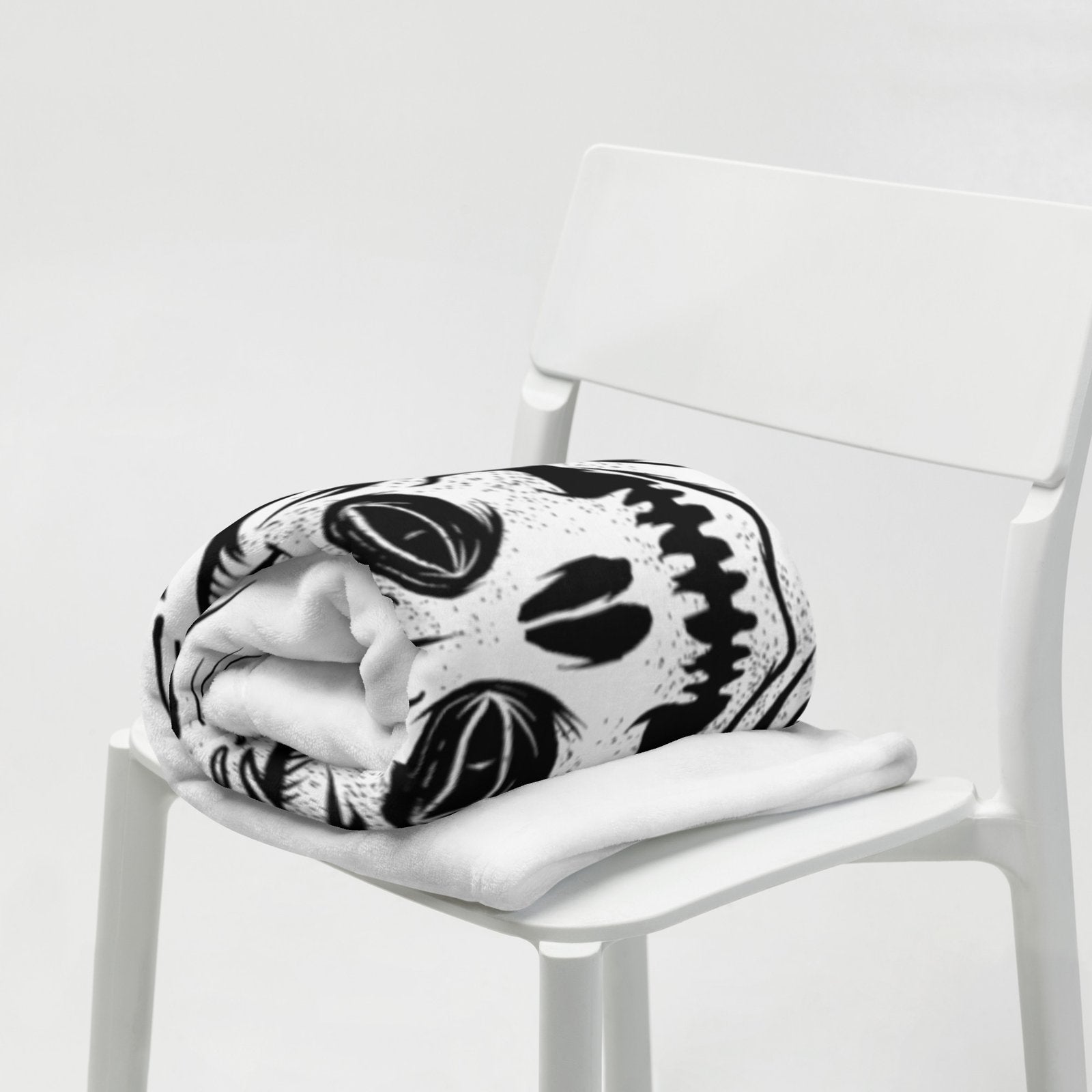 Death Is Your Fate Throw Blanket - Skull Crushed Clothing