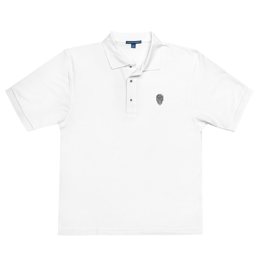 Men's Gothic Skull Embroidered Polo - Skull Crushed Clothing