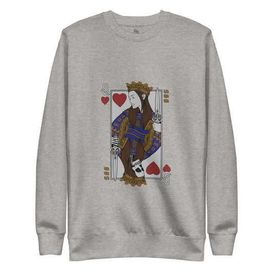 Queen of Hearts Unisex Sweatshirt Jumper - Skull Crushed Clothing