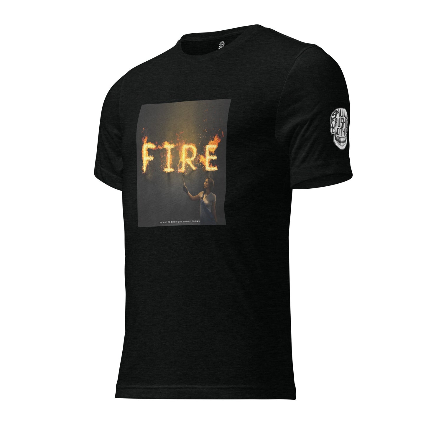 SCC x Remote Drummer 'Fire' Short Sleeve T-Shirt - Skull Crushed Clothing