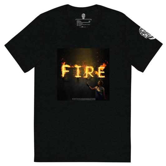 SCC x Remote Drummer 'Fire' Short Sleeve T-Shirt - Skull Crushed Clothing