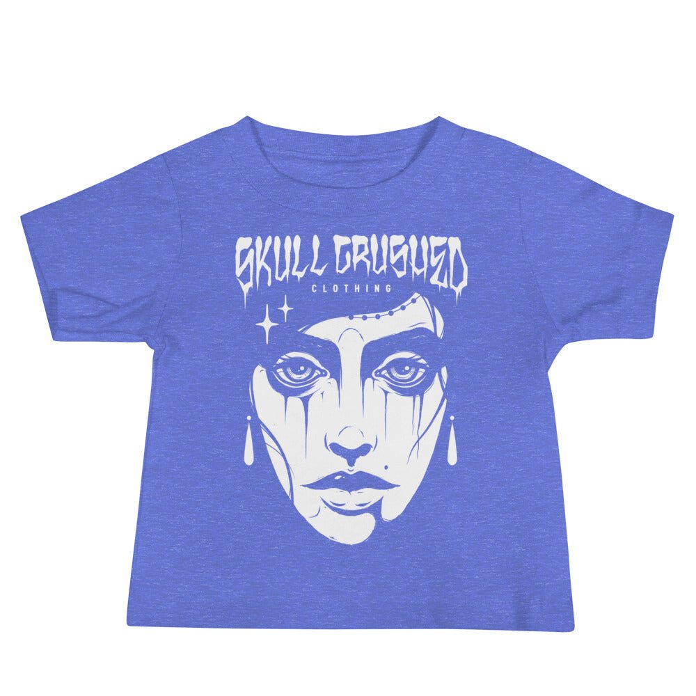 Lady Noir Baby T-Shirt – Alternative Infant Cotton Tee - Skull Crushed Clothing