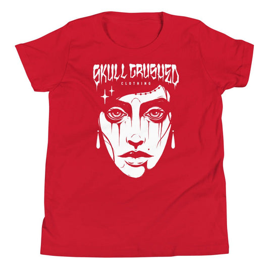 Lady Noir Kids Graphic T-Shirt – Alternative Youth Streetwear - Skull Crushed Clothing