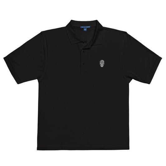 Men's Gothic Skull Embroidered Polo - Skull Crushed Clothing