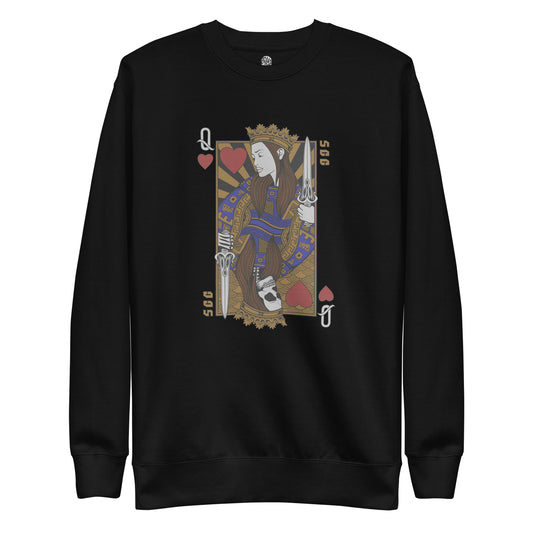 Queen of Hearts Unisex Sweatshirt Jumper - Skull Crushed Clothing