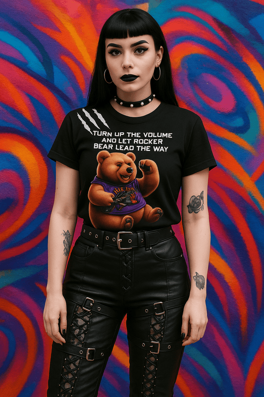 SCC x Brown Bear Men's Bear Print T-Shirt - Skull Crushed Clothing