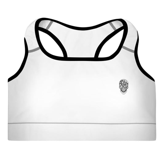 White Skull Sports Bra - Skull Crushed Clothing